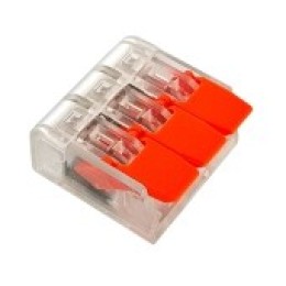 Строительно-монт. клемма СМК 223-413 LE TB2 3/0.2-4мм прозрачная ( LEEK)