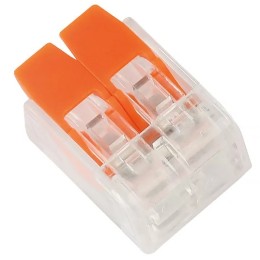 Строительно-монт. клемма СМК 223-412 LE TB2 2/0.2-4мм прозрачная ( LEEK)