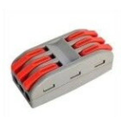 Клемма монтажная проходная LE TB3 3х3/0,08-4мм2  LEEK