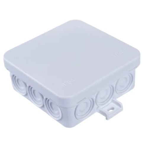 Коробка распред. о/у 85х85х35 (67093Б) белая, IP54