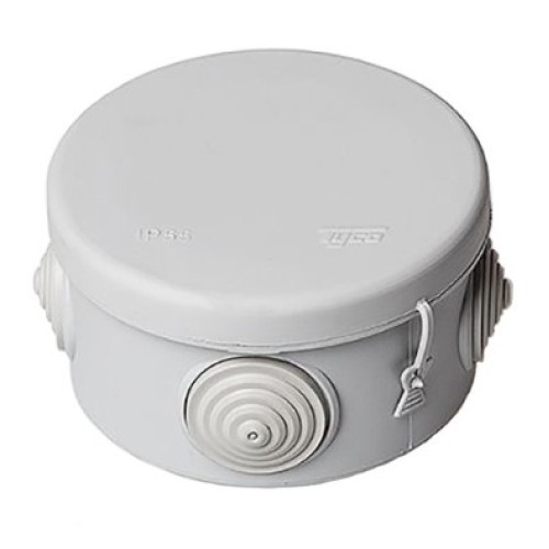 Коробка разветвительная о/у 80х50мм серая IP55 Tyco 67025