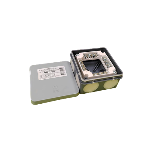 Коробка монтажная КМ-019 с клеммами двухкомпонентная 80х80х40мм серая, Беларусь