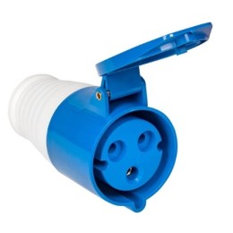 Розетка 113 стацион. 2Р+РЕ 16А 220В IP44 (3S-113)