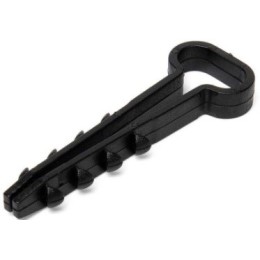 Дюбель-хомут ДХП 8-5мм (плоск.) черный уп.100шт, Fortisflex (81828)