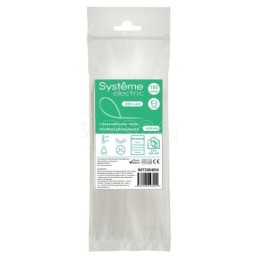 IMT20048W Стяжка нейлоновая 200х4,8 белая (100шт)  Systeme electric