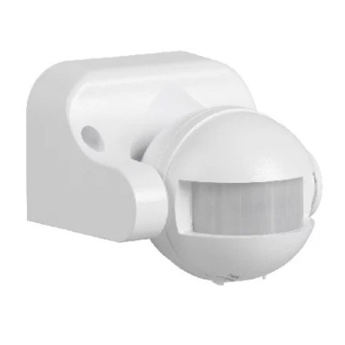 Датчик движения ИК LE MS2(009) настенный 1200Вт 180гр до 12м IP44 белый, LEEK