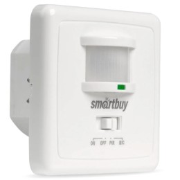 Датчик движения SMARTBUY встраиваемый,с датчиком звука 500Вт,до 9м IP20 (sbl-ms-003)