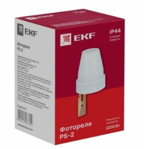 Фотореле PS-2 (ФР) 10А 2200Вт, IP44 EKF