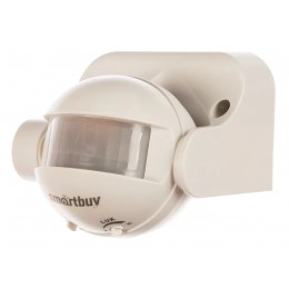 Датчик движения SMARTBUY 009 настен. 180град.12м 1200Вт белый IP44