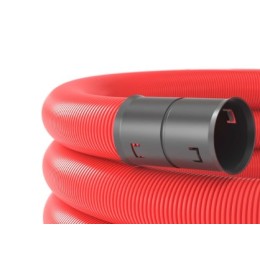ДКС Труба ПНД гибкая двухстенная с протяжкой d.63мм, красная