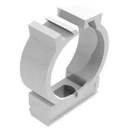 Клипса для монтажа труб D32 с фиксатором