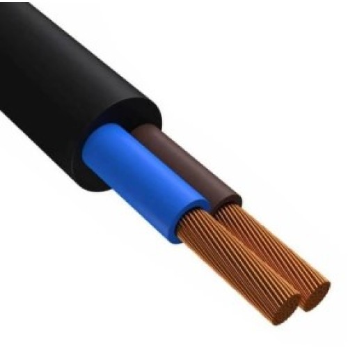 Провод гибкий ПВС (КуГВВнг(А)-LS) 2х0,75 черный