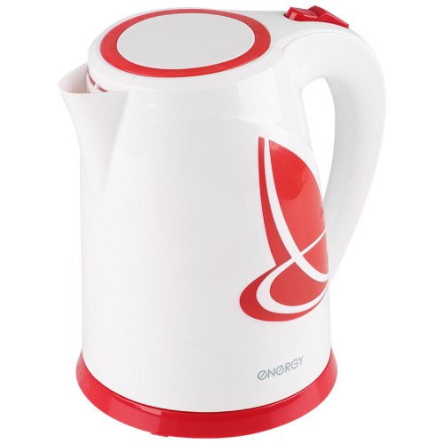 Эл. чайник ENERGY E-211  бело-красный пластик 1,8л  2,2кВт
