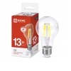 Лампа LED-A60-deco 13Вт, 230В,Е27 4000К 1370Лм прозрачная IN HOME