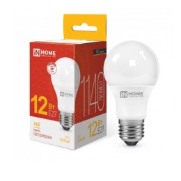 Лампа LED-A60-VC 12Вт, 230В,Е27 3000К 1140Лм IN HOME