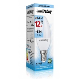 Лампа с/д C37-12W/4000/E14 960Лм SMARTBUY (SBL-C37-12-40K-E14)