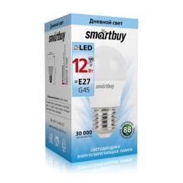 Лампа с/д  P45-12W/4000/E27 960Лм SMARTBUY (SBL-G45-12-40K-E27)