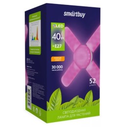 Лампа с/д ФИТО SMARTBUY 5 лепестков 40W/E27 (SBL-5-leves-40-fito-E27)