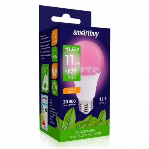 Лампа светодиодная ФИТО A60-11W/E27 SMARTBUY (SBL-A60-11-fito-E27)