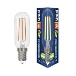 GLZ04TR Лампа с/д д/холод. и вытяжки 5Вт 3000К Е14 прозрач. (LED-Y25-5/3000К/E14/CL) UNIEL