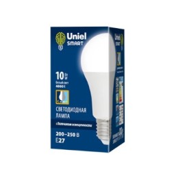 Лампа с/д LED-A60-10W/4000К/Е27/PS 10Вт,230в 900Лм встр. фотодатчик(UNIEL)