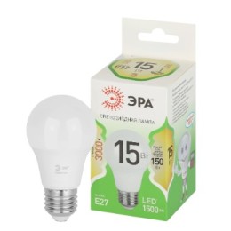 ЭРА Лампа светодиодная A60-15W-830-E27 15Вт 3000К E27 GREEN LINE