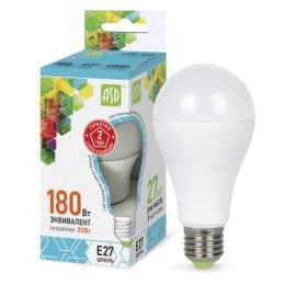 Лампа светодиодная LED-A60-standard 20Вт, 230В, Е27 4000К 1800Лм ASD