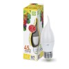Лампа светодиодная LED-CВЕЧA на ветру -standart 5.0Вт, 220В, Е27 3000К, 450Лм ASD