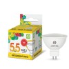Лампа светодиодная LED-JCDR 5,5Вт, 220В 3000К, 495Лм, GU5.3 ASD