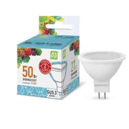 Лампа светодиодная LED-JCDR 5,5Вт, 220В 4000К, 495Лм, GU5.3 ASD