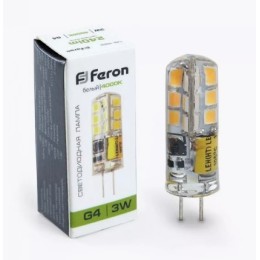 Feron Лампа светодиодная LB-422 капсульная Звт 12В G4 230Лм 4000К