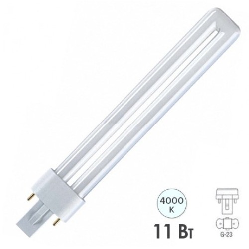 Лампа КЛЛ DULUX S 11W/840 2р G23 Osram