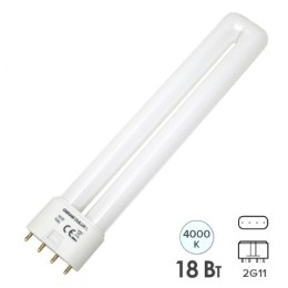 Лампа КЛЛ 2G11 18W OSRAM DULUX 4000K
