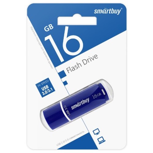 USB 3.0 накопитель Smartbuy 16GB Crown Blue