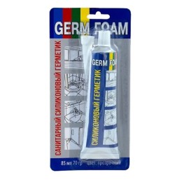 Герметик силиконовый универсальный "GERM FOAM" прозрачный 85мл 70гр