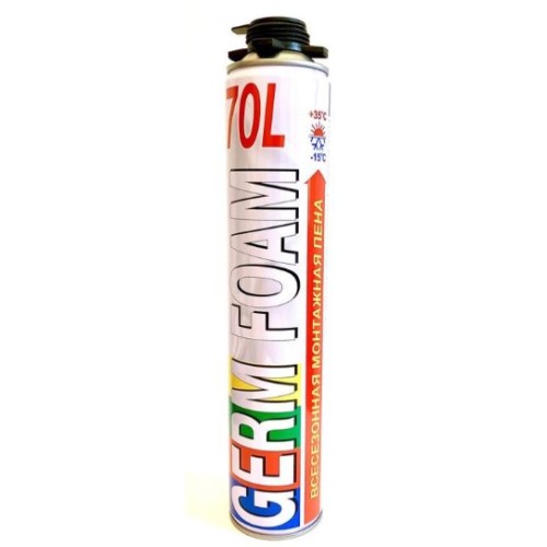 Пена монтажная GERM FOAM профессион. премиум 750мл, 70л (950гр)
