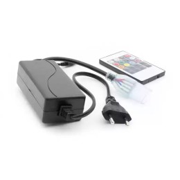 Контроллер для лент RGB 220В 15Вт IP65, до 50м, 20 кнопок,пульт ИК RF-LT5-RGB-20 (SWGroup)