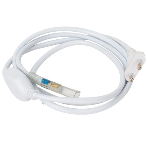 Вилка-провод для монохром. ленты 220В, коннектор 2pin (UCX-Q220 SP2/A67-NNN WHITE)