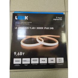 Светодиодная термолента SMD2835 120LED/M, 9,6Вт/м 24V (-30..+100гр.) 5м.IP68 3000К