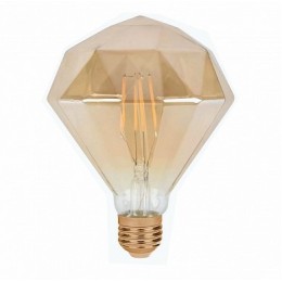 Лампа с/д фил. LEEK LE LEDF DIAMOND GOLD 9W 3K E27 480Лм (Amber-G)