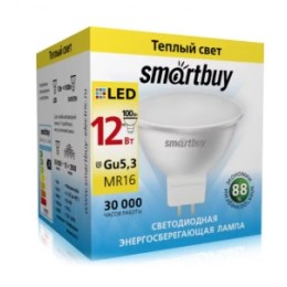 Лампа с/д SMARTBUY GU5.3-12W/3000K 960Лм