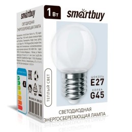 Лампа с/д G45-01W/3000/E27 CLEAR SMARTBUY (SBL-G45C-01-30K-E27)