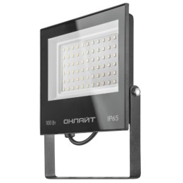 Прожектор светодиодный OFL-100-4K-BL-IP65-LED 100Вт 230В 4000К 8000Лм IP65 черный, ОНЛАЙТ