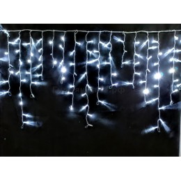 Электрогирлянда бахрома LE LED XMAS 05, 6500К 10м 600 LED IP44 прозрачный кабель, LEEK