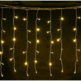 Электрогирлянда бахрома LE LED XMAS 05, 3000К 10м 600 LED IP44 прозрачный кабель, LEEK