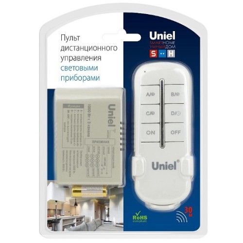 Пульт управления светом UCH-P005-G3-1000W-30M,3 канала, 30м. UNIEL