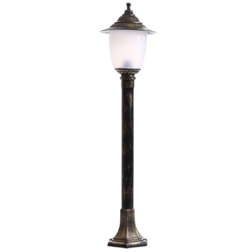 Светильник "Прага" ЭЛ-11-73 столб бронза H=100см. матовый плафон