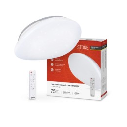 Светильник светодиод. COMFORT STONE 75Вт, 230в, пульт ДУ, 3000-6500К, 6000Лм, 530х105мм IN HOME