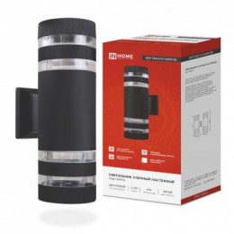 Свет-к уличн. двухсторонн. HБY-POLO-R- 2XA60-BL алюмин. Е27 черн. CITY IP65 IN HOME