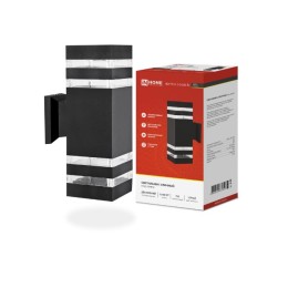 Свет-к уличн. двухсторонн. HБY-POLO-S-2XA60-BL алюмин. Е27 черн. CITY IP65 IN HOME